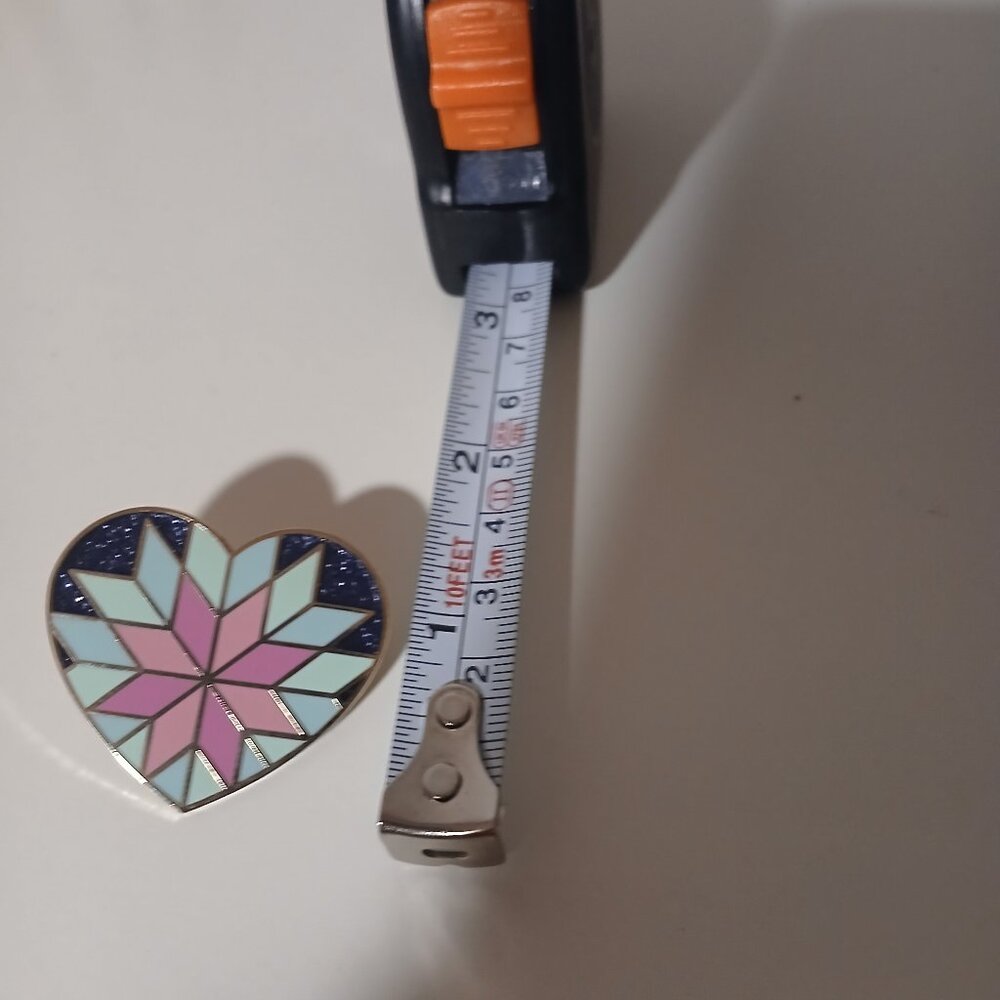 Metal Heart Pin - Picture 2 of 3